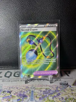 Sacred Charm 122/094 Ultra Rare Phantasmal Flames Pokemon Holo Near Mint - Image 1