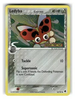 Ledyba 53/101 Common Dragon Frontiers Pokemon Reverse Holo Lightly Played - Image 1
