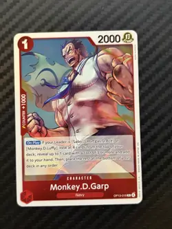 MONKEY.D.GARP OP13-016 RARE CARRYING ON HIS WILL ONE PIECE FOIL NM - Image 1