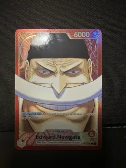 Edward Newgate OP02-001 - Paramount War - Alt Art Leader - One Piece TCG English - Image 2