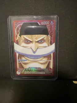 Edward Newgate OP02-001 - Paramount War - Alt Art Leader - One Piece TCG English - Image 4