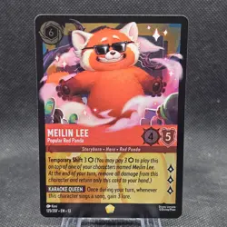 Meilin Lee Popular Red Panda Legendary Foil Disney Lorcana Attack of the Vine - Image 1