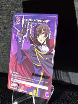Union Arena Lelouch Lamperouge Character Promo Foil Code Geass EN UEPR/CGH-1-016 - Image 2