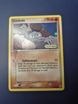 Geodude 53/92 Reverse Holo Stamped EX Legend Maker Pokemon Card 2006 LP Swirl - Image 1