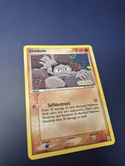 Geodude 53/92 Reverse Holo Stamped EX Legend Maker Pokemon Card 2006 LP Swirl - Image 2