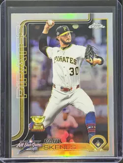 Paul Skenes 2025 Topps Chrome Update - ASG Refractor ASGC-44 Pirates - Image 1