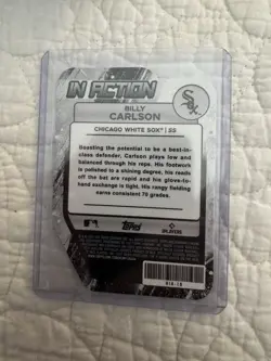 2025 Bowman Draft Mega - In Action Mojo Die-Cut #BIA-19 Billy Carlson - Image 2
