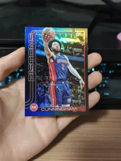 Cade Cunningham 2025-26 Topps Flagship Basketball Black /10 #40 - Image 1