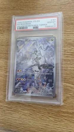 Pokemon TCG N's Reshiram Stamped Illustration Rare Promo Card 167/159 PSA10 - Image 1
