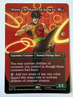 Shang-Chi Master of Kung Fu #0370 Borderless MTG Marvel Super Heroes NM - Image 1