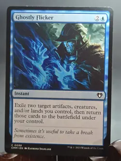 Ghostly Flicker Commander Masters MTG Regular Lightly Played - Image 1