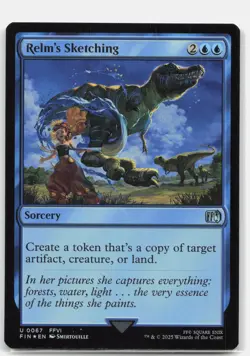 Relm's Sketching 67 FOIL UC FINAL FANTASY Magic: The Gathering NM - Image 1