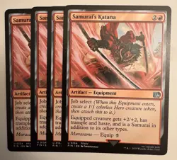 MTG Final Fantasy U Samurai's Katana #0154 PLAYSET 4X X4 - Image 1