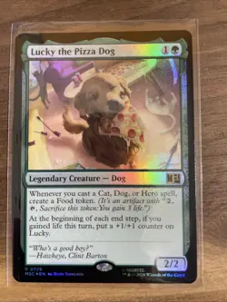 Lucky the Pizza Dog (Foil) Rare MTG Marvel Super Heroes Commander - Image 1
