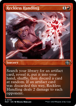 Reckless Handling ** ETCHED FOIL ** #19 - March of the Machine: Aftermath MTG - Image 1