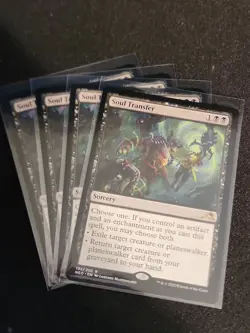 MTG 4X Soul Transfer Kamigawa: Neon Dynasty 122/302 Regular Rare NM/M - Image 1