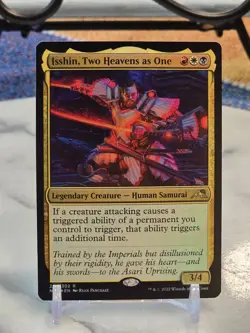 MTG Isshin, Two Heavens as One Kamigawa: Neon Dynasty Foil LP - Image 1
