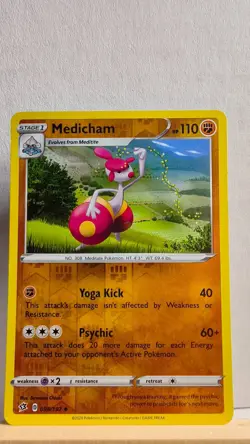 Medicham [HP] - Pokemon TCG Rebel Clash 098/192 [Reverse Holo Uncommon] - Image 1
