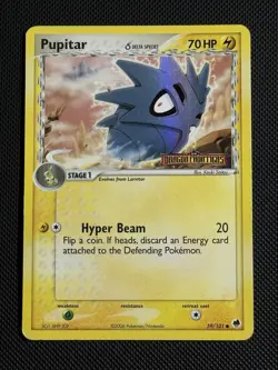 Pupitar Dragon Frontiers 59/101 Reverse Holo Delta Species Stamped Pokemon Card - Image 1