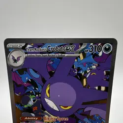 Team Rocket's Crobat ex 234/182 EN Holo Full Art SIR HP310 - Image 4
