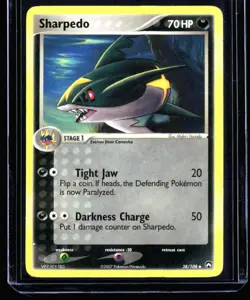 2007 EX - Power Keepers Sharpedo #38 Non Holo Pokemon Card - Image 1