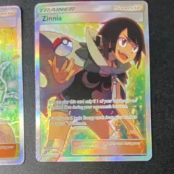 Pokemon TCG Full Art Holo Lot: Erika's Hospitality 174/181, Zinnia 70/70 - Image 2