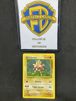 POKEMON SET BASE UNLIMITED HITMONCHAN HOLO 7/102 LP - Image 1