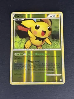 Pichu 28/123 HeartGold & SoulSilver Reverse Holo Rare 2010 - Image 2