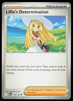 Lillie's Determination 119/132 Uncommon Mega Evolution Pokemon Near Mint - Image 1