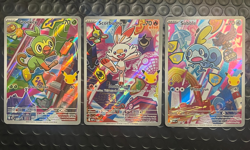 Pokemon First Partner Series 2 Grookey 052, Scorbunny 053, Sobble 054 Galar Set - Image 1