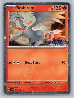 Reshiram (Stellar Crown Stamped) 022/142 COSMO Holo Pokemon NM - Image 1