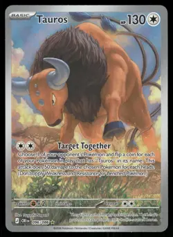 Tauros 096/086 Holo Illustration Rare Chaos Rising Pokemon Near Mint - Image 1