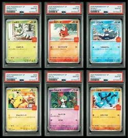 【Sequential】All PSA 10 Complete Set Of 6 Pikachu McDonald's Promo Pokemon JP - Image 1