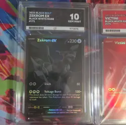 Zekrom Victini Reshiram victini BWR Ace 10 Pokemon TCG Card SEQUENTIAL SET - Image 3