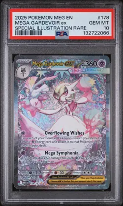 2025 POKEMON MEG EN-MEGA EVOLUTION #178 MEGA GARDEVOIR EX PSA 10 - Image 1