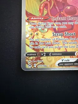Rotom V 177/196 Lost Origin Ultra Rare NM Pokemon Card - Image 5