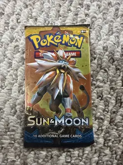 Pokemon Sun & Moon Base Booster Pack - 10 Cards New Factory Sealed 820650801945 - Image 1