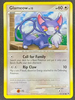 Pokemon Glameow 65/100 MD Majestic Dawn NM - Image 1