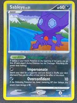 Pokemon Sableye 48/100 SF Stormfront LP/NM - Image 1