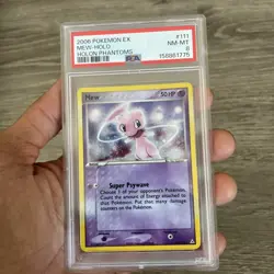 2006 Mew 111/110 Holon Phantoms Secret Rare Holo PSA 8 SWIRLS - Image 2