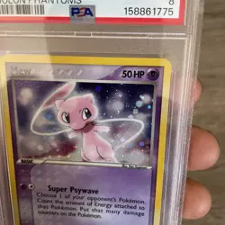 2006 Mew 111/110 Holon Phantoms Secret Rare Holo PSA 8 SWIRLS - Image 4