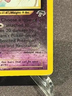 Pokemon TCG Southern Islands Mew #1 Reverse Holo ENG HP - Image 3