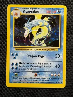 Wizards of the Coast Gyarados 6/102 Base Set Holo Rare Unlimited 1999 MP / LP - Image 1