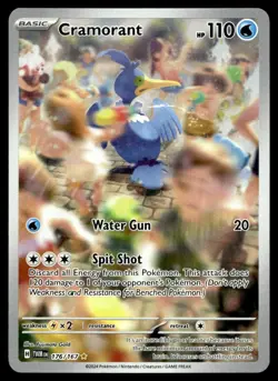 NM SV06: Twilight Masquerade Cramorant Illustration Rare 176/167 Pokemon TCG - Image 1