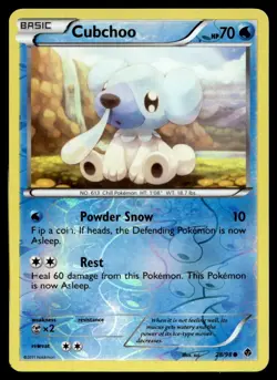 Cubchoo (28) Emerging Powers Common 28/98 2011 Pokemon TCG - Image 1