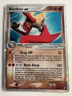 Pokemon TCG Blaziken ex 90/100 with SWIRL Crystal Guardians Holo Rare MP/HP - Image 1