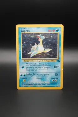Lapras 10/62 Holo Rare Fossil Pokemon Unlimited Holo Moderately Played - Image 1