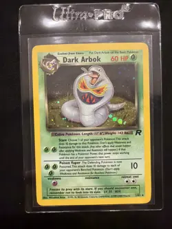 Pokemon TCG Team Rocket Dark Arbok Holo Rare 2/82 MP - Image 1
