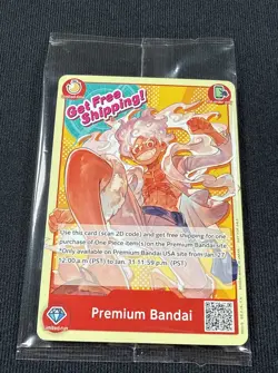 One Piece Card Game Premium Bandai Monkey D. Luffy Free Shipping Promo SEALED - Image 3