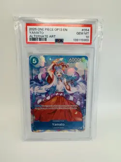 2025 ONE PIECE OP13-CARRYING ON HIS WILL ALTERNATE ART #054 YAMATO PSA 10 - Image 1